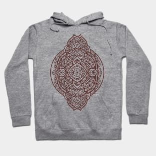 mandala maroon Hoodie